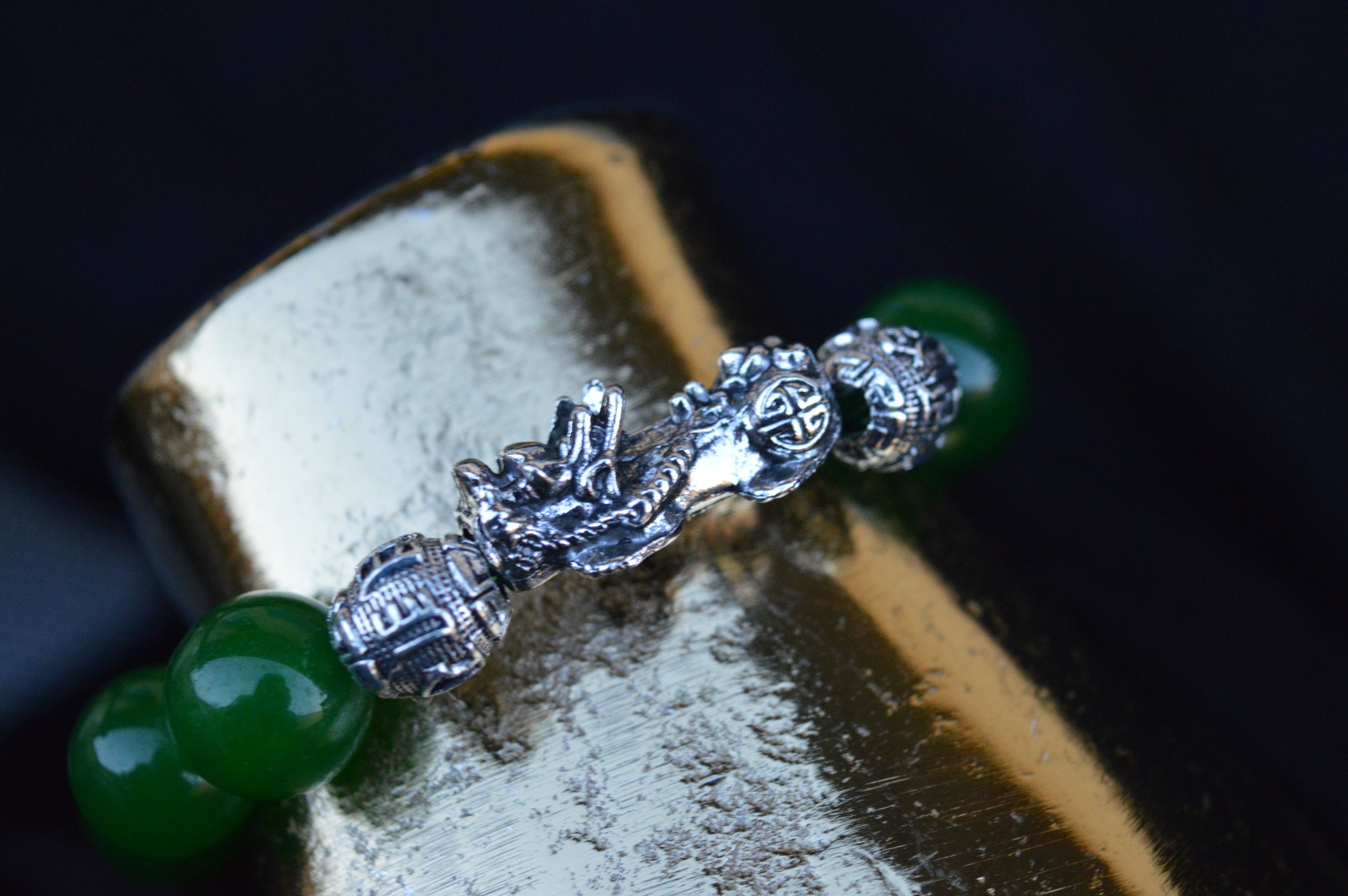 Bracciale Giada Sfumata COD. MB0073 - Gioielli - Bracciali e cavigl
