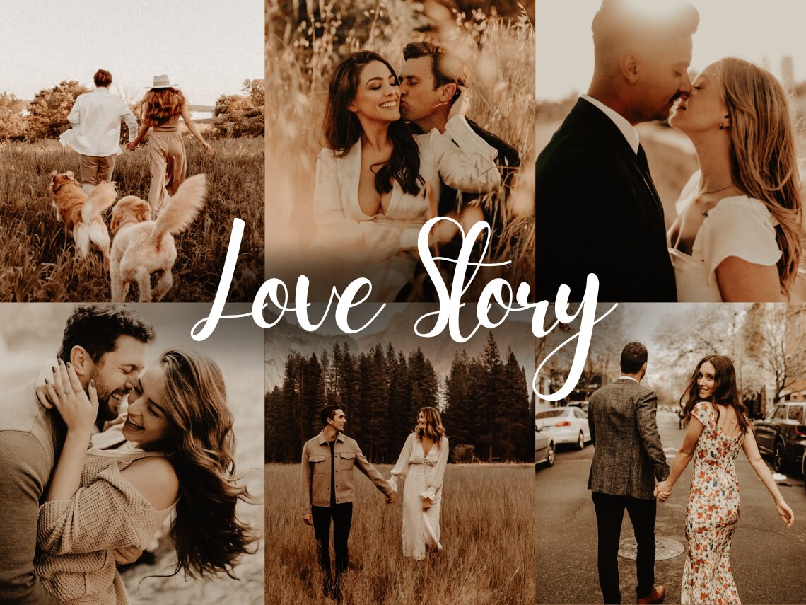 10 ENGAGEMENT Lightroom Mobile & Desktop Presets Boho Wedding Presets