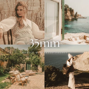 35mm FILM Lightroom Mobile & Desktop Presets, Vintage Film Preset, Analog 35mm Presets, Beach Preset, Travel Presets