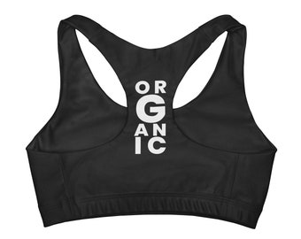 Girls' Double Lined Seamless Sports Bra (AOP)