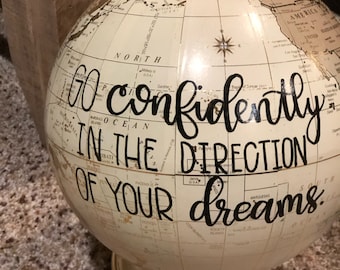 Hand Painted Globe