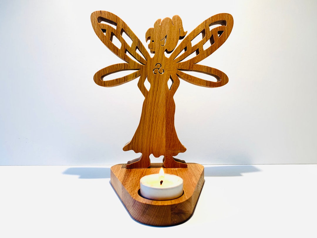 Melwyn Fairy Candle Holder With Triskell breton Symbol in Etsy