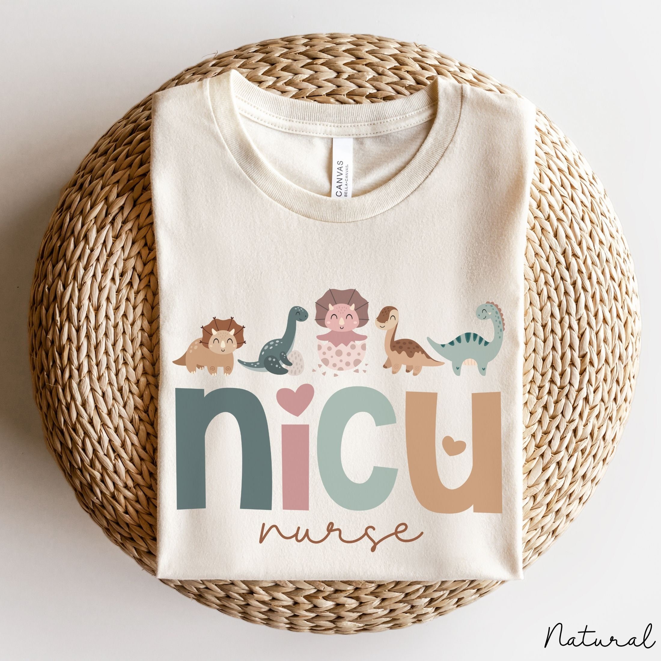 NICU Nurse Shirt Gift, NICU Shirt with Baby Dinosaurs, Neonatal Nurse Shirt, Nicu Shirt, Neonatal ICU Nurse, Neonatal Intensive Care