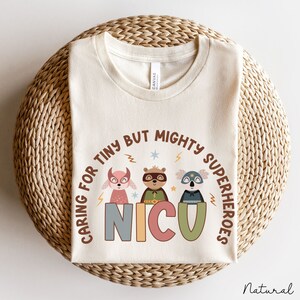 NICU Nurse Shirt Gift, NICU Shirt and Boho Animal Superheroes, Neonatal Nurse Shirt, Nicu Nurse Crewneck, Neonatal Nursing, Neonatal ICU
