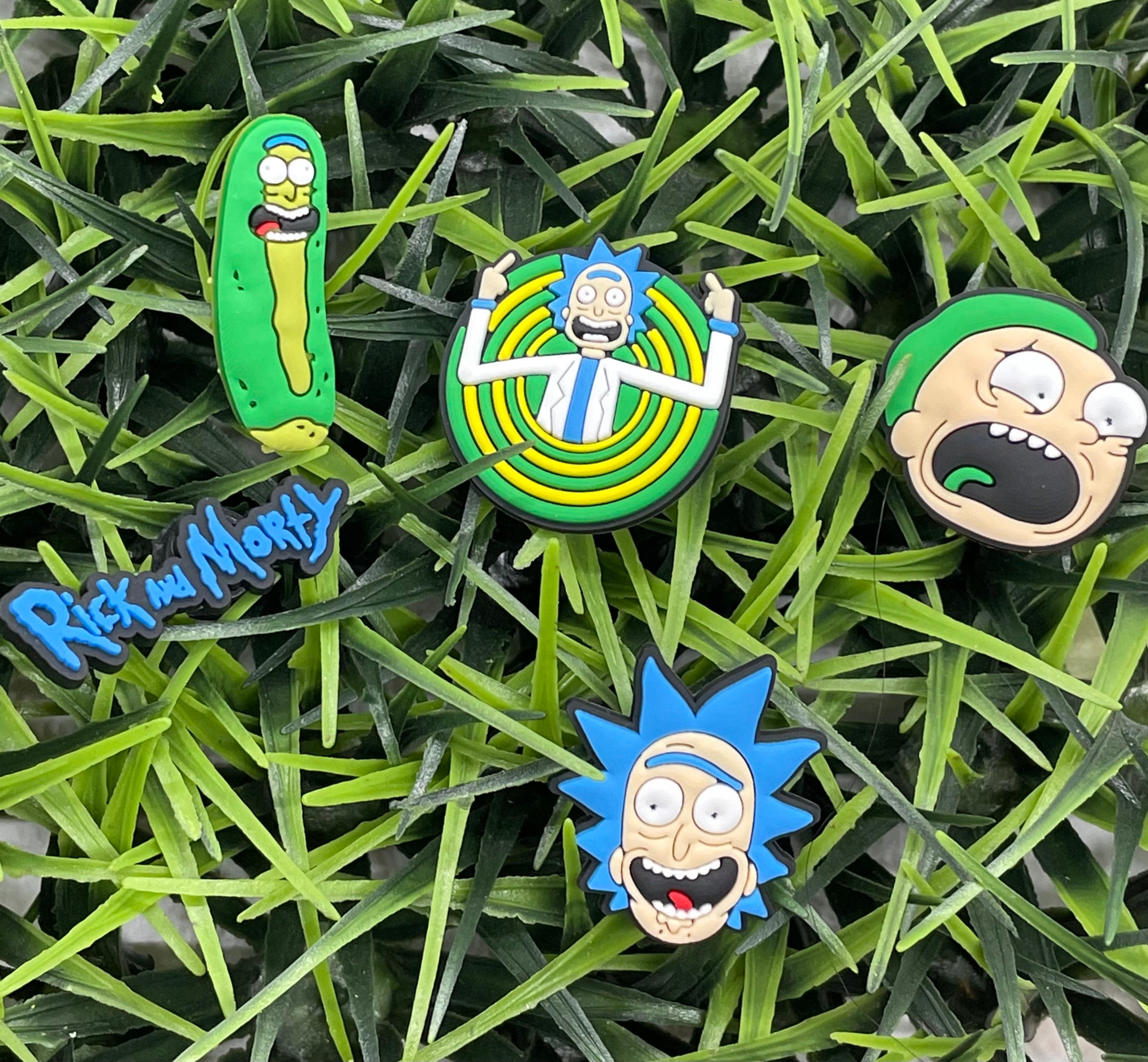 rick and morty croc charms