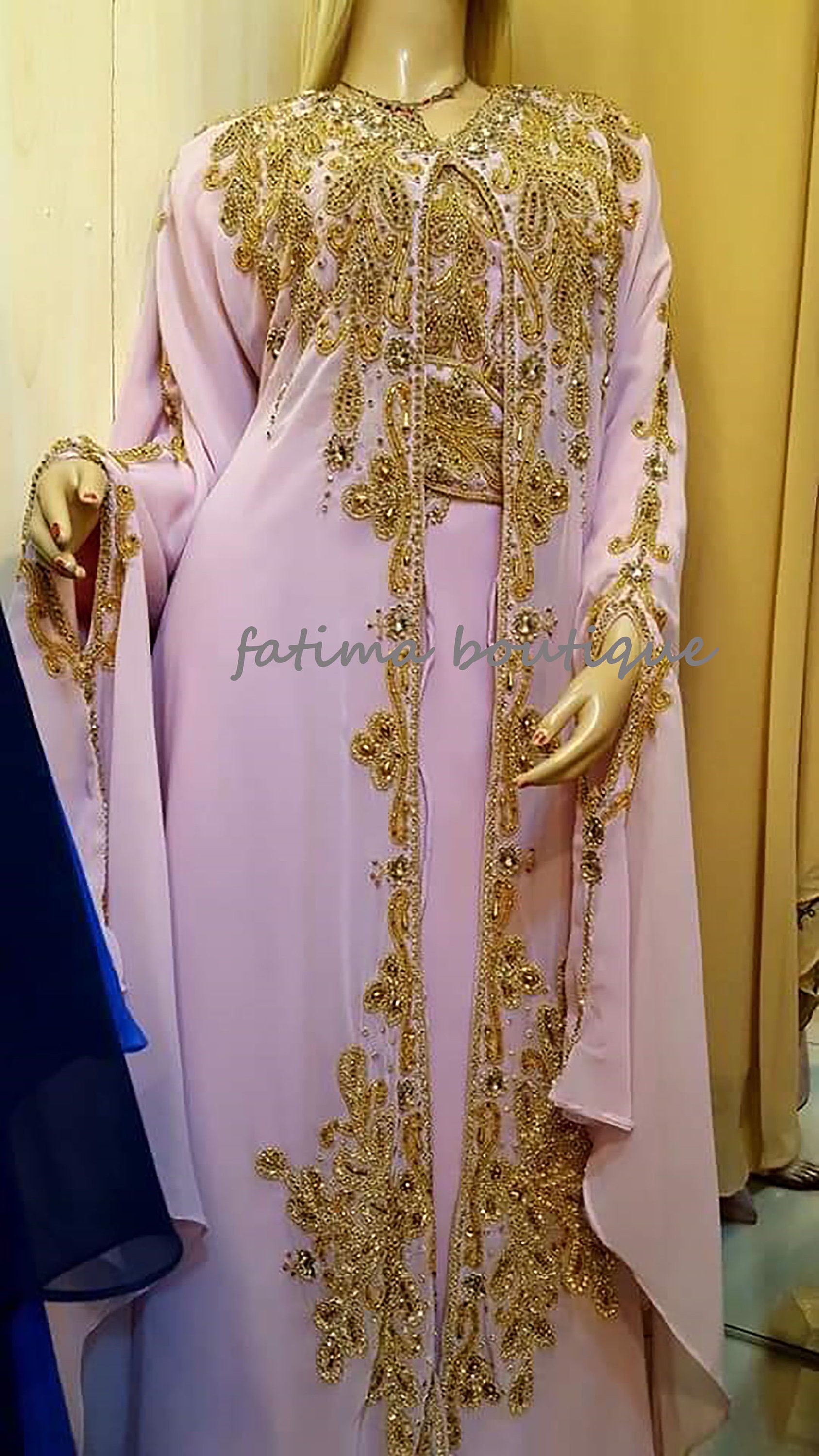 Moroccan Dubai Fancy Abaya Islamic Two Pic Dress Inner Jackit - Etsy