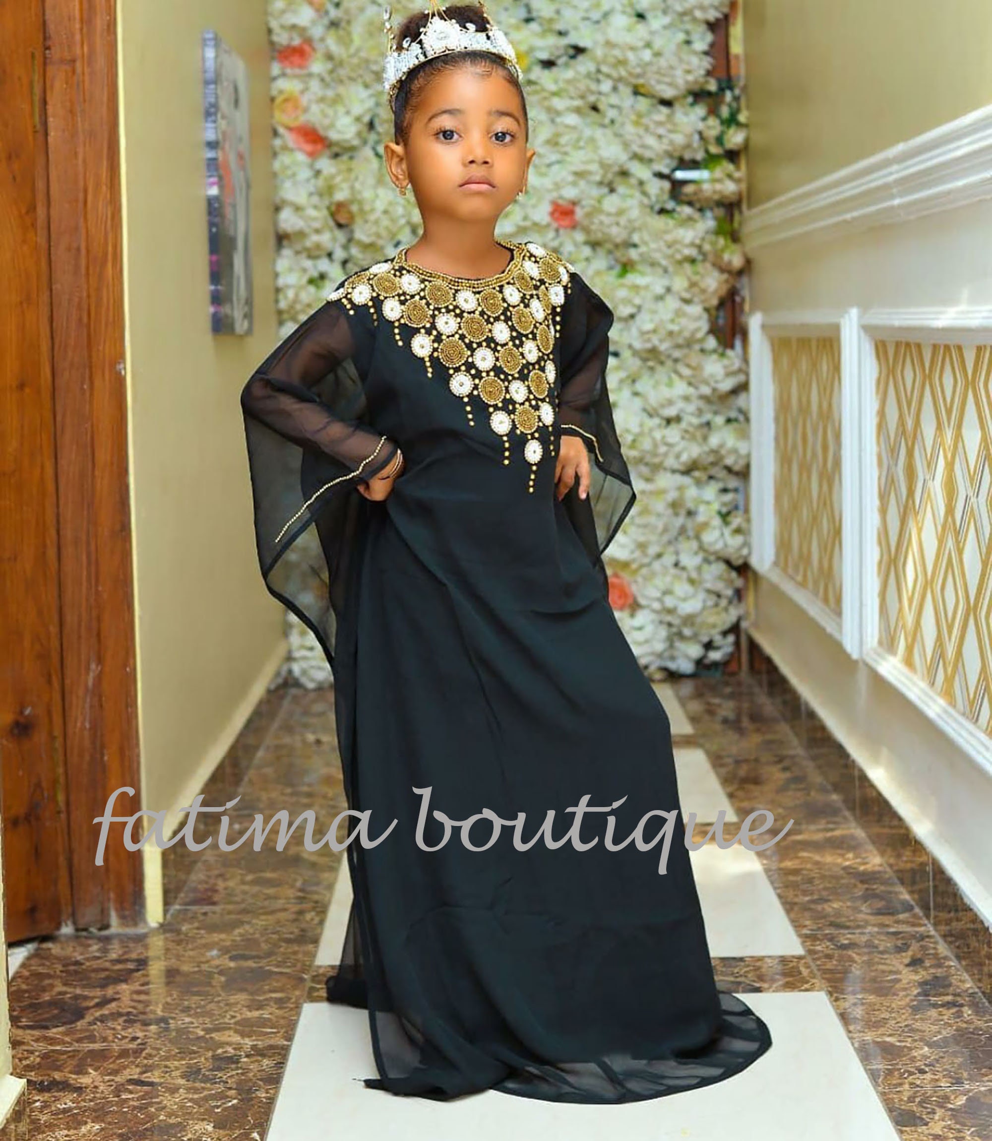Sale New Fashion Royal Girls Dress Kids Abaya Moroccan Caftan - Etsy UK