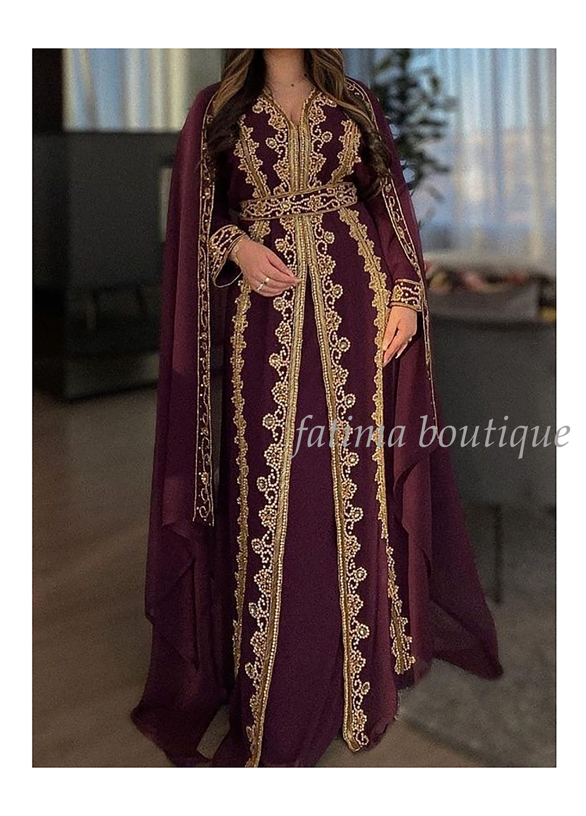 Tissu perlé caftan new arrivals