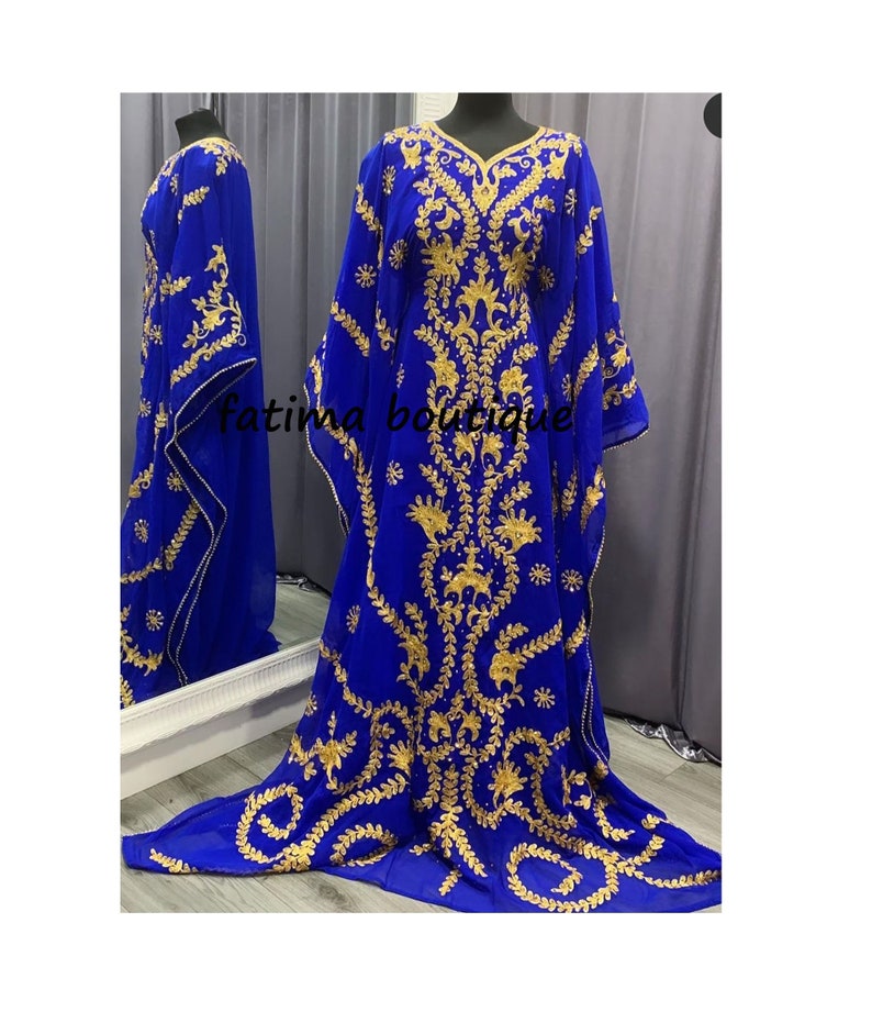 Sale Evening Moroccan Dubai Bedded Kaftan Arabian Plus Size Abaya Party Fancy Dresses African Clothing Aari Embroidered Work 