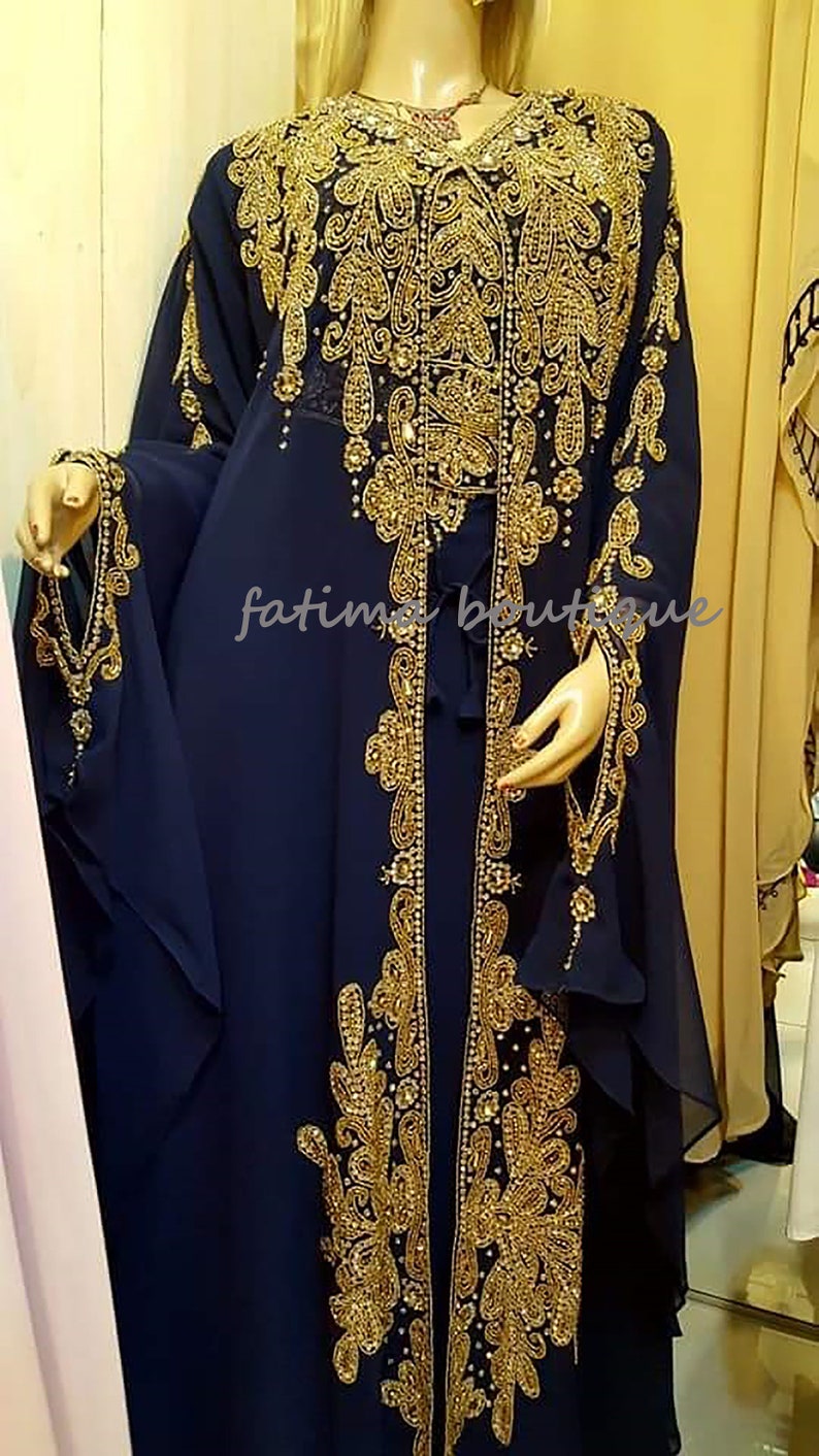 Moroccan Dubai Fancy Abaya Islamic Two Pic Dress Inner Jackit - Etsy
