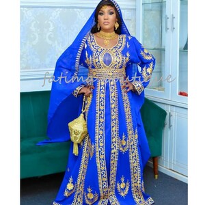 Sale New Abaya Evening Moroccan Dubai Bedded Kaftan Arabian Plus Size ...