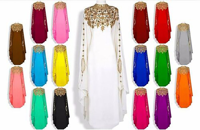 SALE!! Evening Islamic Modern Elegant Dubai Moroccan caftan Arabic Party Wear Kaftan Farasha Maxi Floor Length Takshita Wear Dresses 
