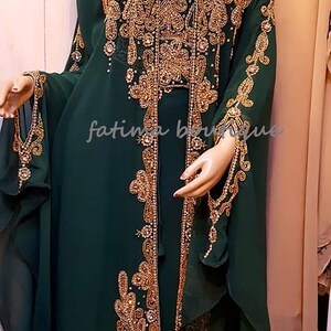 Moroccan Dubai Fancy Abaya Islamic Two Pic Dress Inner Jackit - Etsy