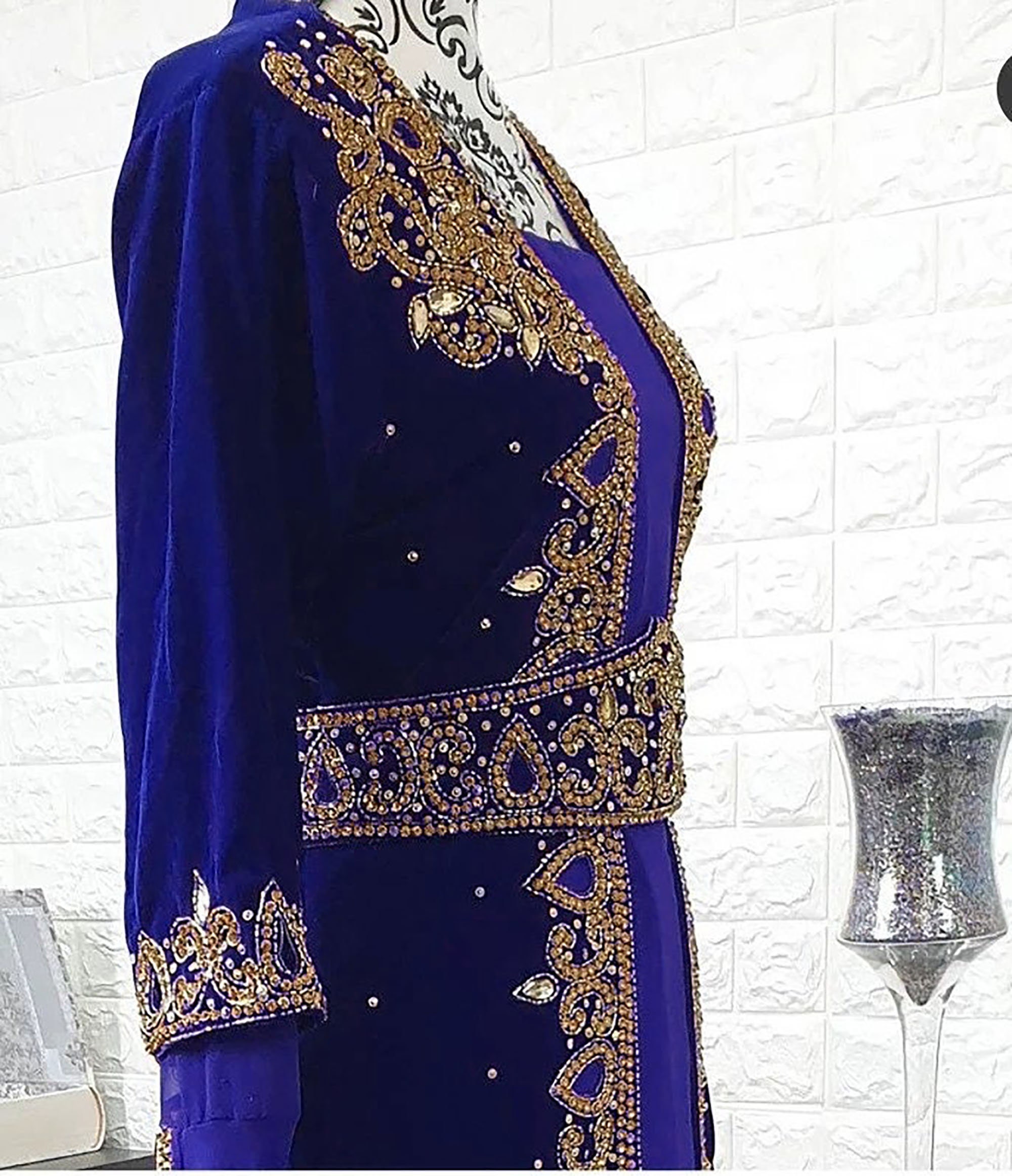 Sale Royal Dubai Kaftan Arabic Moroccan Abaya Maxi Hand Beaded - Etsy