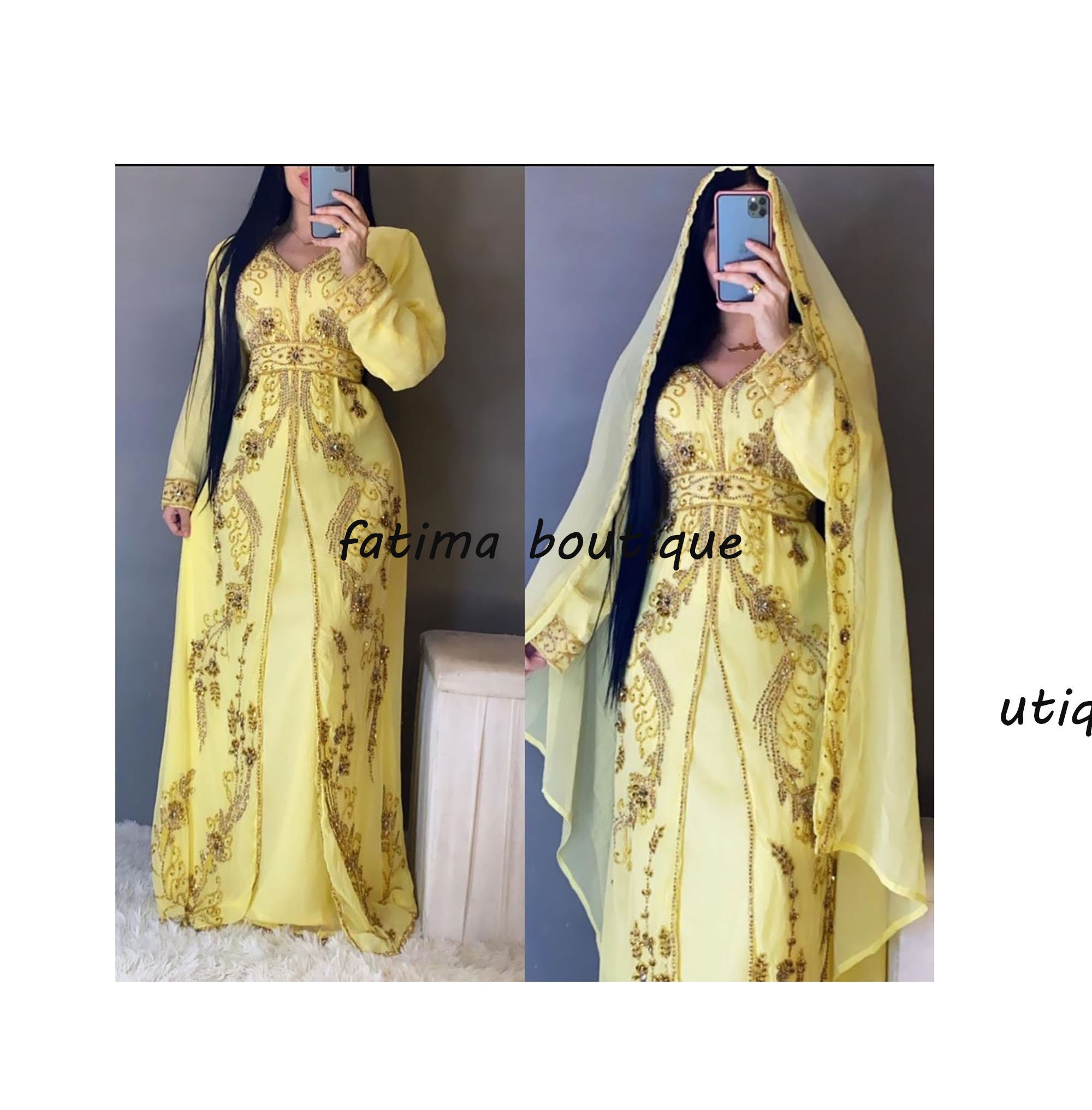 Sale Navy Blue African Attire Bridesmaid Abaya Long Maxi Etsy