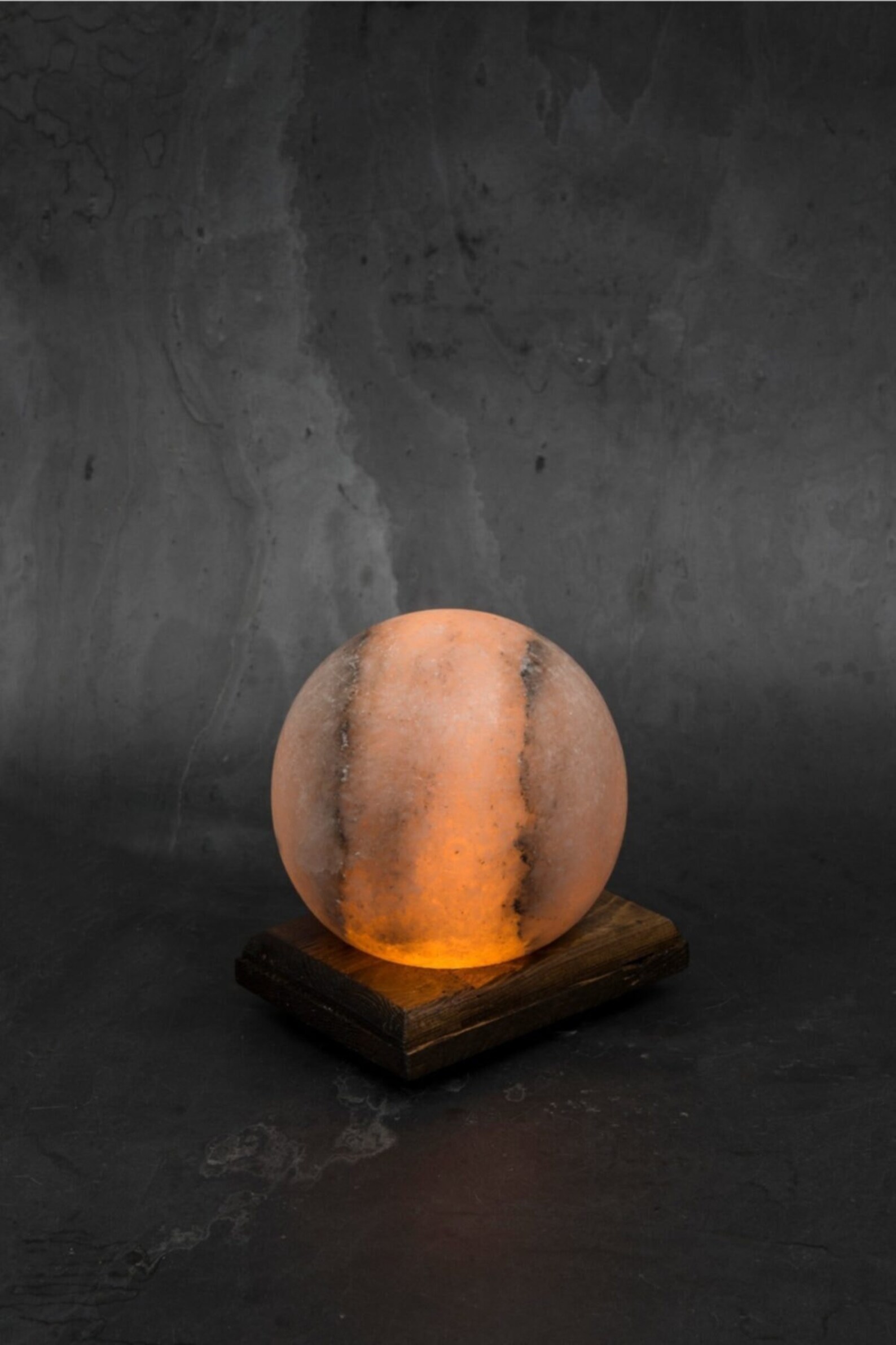 Natural Healthy Globe Salt Lamp Best Gift For Father Wedding Etsy