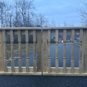 Outdoor Double Baby Gate and Dog Gate for Decks, Patios, Gardens, and Stairways