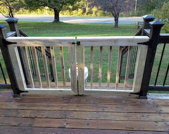 Outdoor Double Baby Gate and Dog Gate for Decks Patios Gardens and Stairways all White Etsy