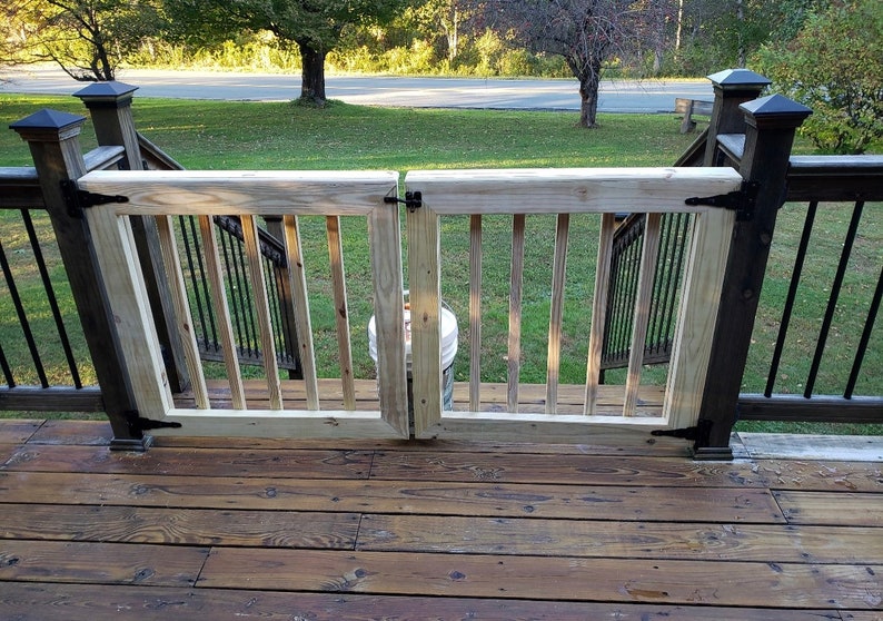 Outdoor Double Baby Gate and Dog Gate for Decks Patios Etsy