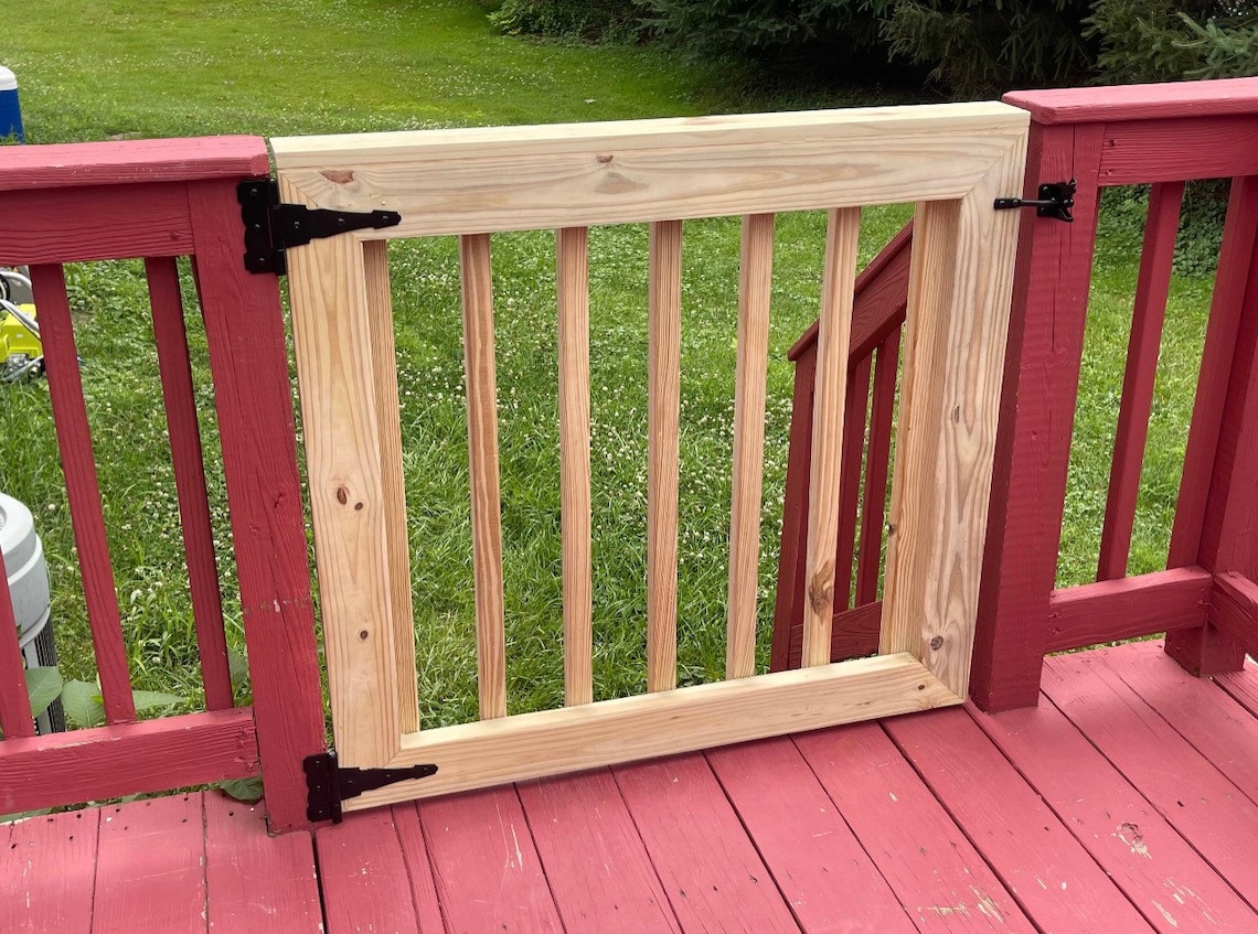 Baby Gate and Dog Gate for Wood Deck Vinyl Deck Patio Etsy