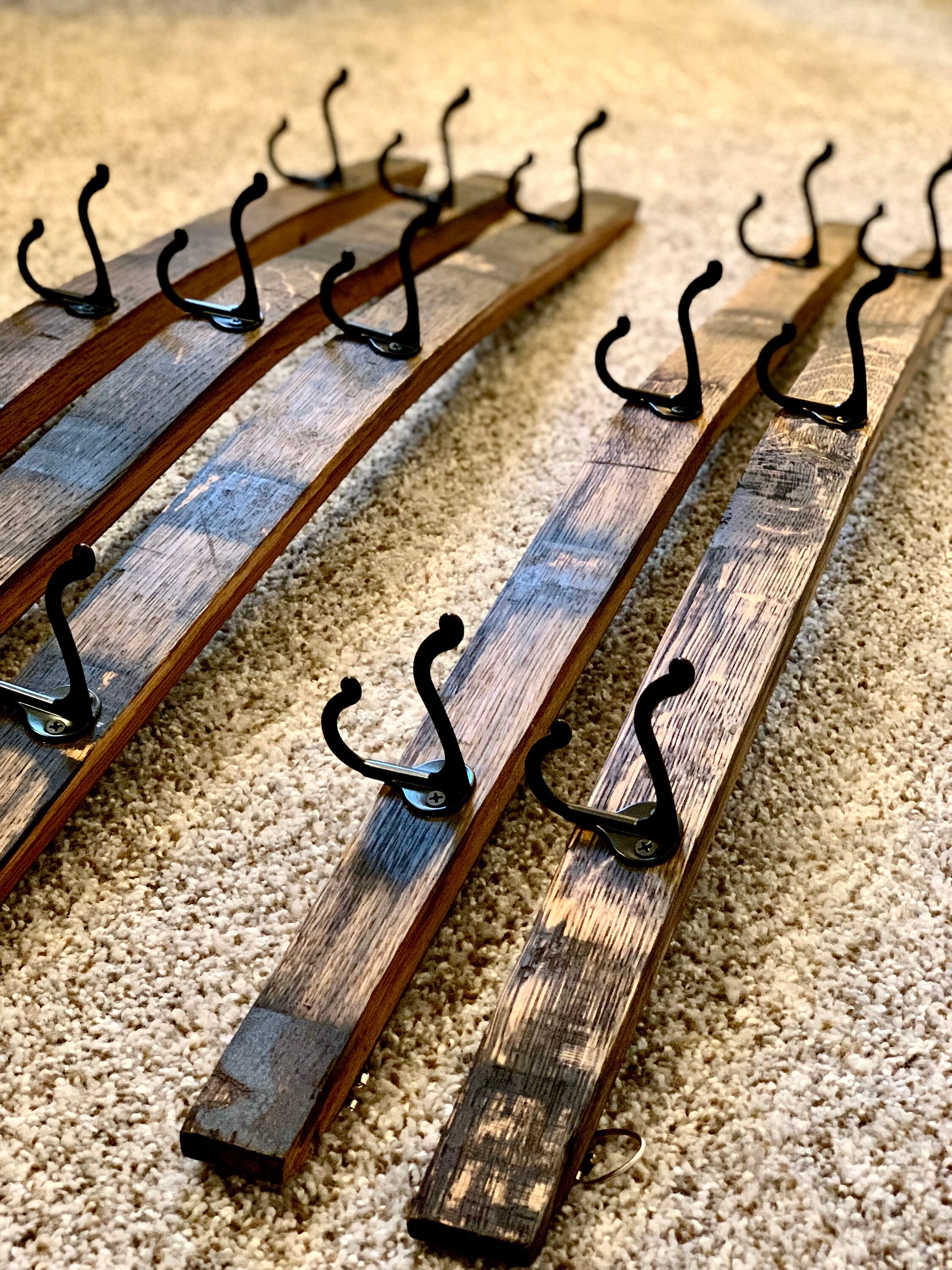 Bourbon Barrel Stave Coat/Hat Rack Etsy