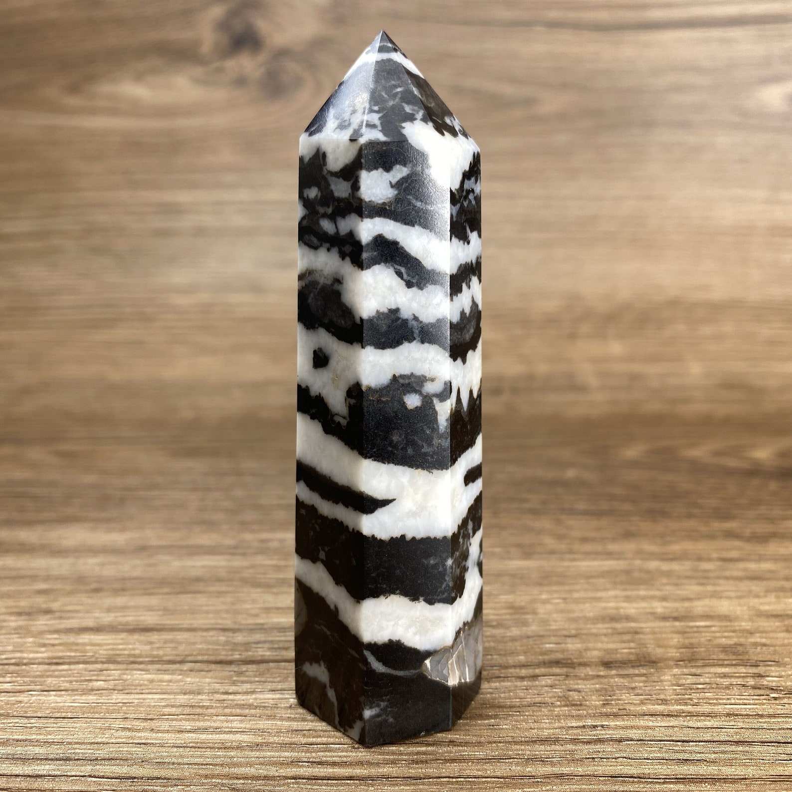 Zebra Jasper Point Zebra Jasper Stone Tower Zebra Jasper Etsy