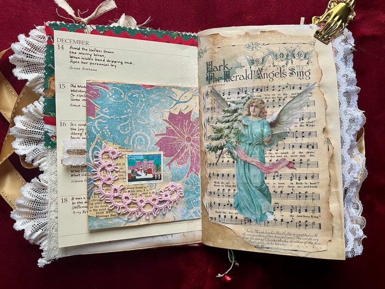Christmas Junk Journal, Vintage Style - Etsy