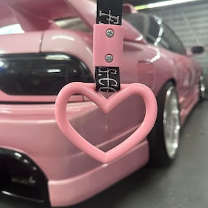 Heart Tsurikawa JDM Durable Drift Charm - Candy Pink