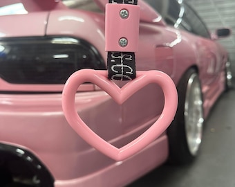 Heart Tsurikawa JDM Durable Drift Charm - Candy Pink