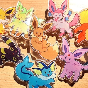 Eeveelution 2.5&quot; Acrylic Pins
