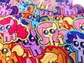 My Little Mane Six Itty-bitty Ponies 1.5 Inch Glossy Vinyl Stickers, Waterproof Stickers, Cute Kawaii Stickers product logo