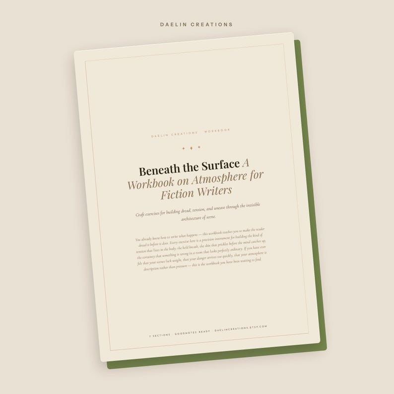 Atmosphere Writing Workbook for Fiction Writers — Craft Exercises for Tension & Dread PDF image 3