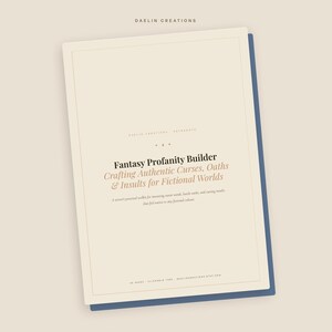 Creador de palabrotas de fantasía: Crea maldiciones, juramentos e insultos auténticos para escritores de ficción / Guía de referencia para la creación de mundos imagen 4