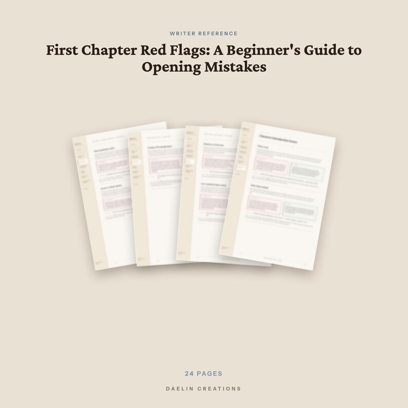 Signaux d'alarme du premier chapitre — Guide de référence pour l'écriture de fiction | Aide-mémoire sur les erreurs d'ouverture à éviter pour les écrivains image 5