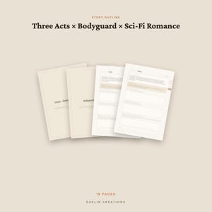 Bodyguard-Science-Fiction-Romanze | Handlungsplan für drei Akte | Romanplaner | GoodNotes-PDF Bild 4