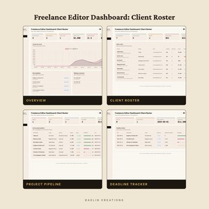 Dashboard für freiberufliche Redakteure | Kundenliste, Projektpipeline & Honorarrechner | HTML-Tool zur Erfolgsmessung im Redaktionsbereich Bild 4