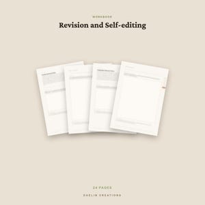 Revision and Self-Editing Workbook for Fiction Writers | Printable Novel Editing Guide | Voice, Line Editing & Read-Aloud Pass image 4