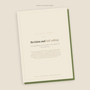 Revision and Self-Editing Workbook for Fiction Writers | Printable Novel Editing Guide | Voice, Line Editing & Read-Aloud Pass image 3