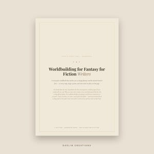 Arbeitsbuch zum Fantasy-Weltenbau für Romanautoren | Druckbare Anregungen zur Romanplanung | Leitfaden zum emotionalen Weltenbau für Autoren Bild 2
