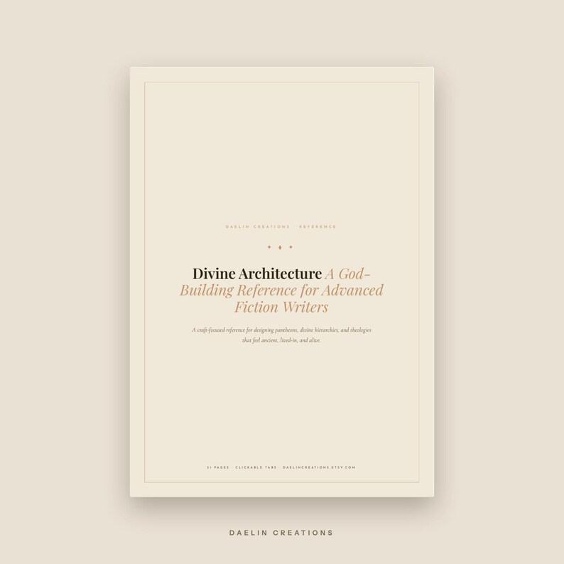 God-Building Reference Guide for Fiction Writers — Divine Pantheons, Theology & World Mythology Craft PDF image 3