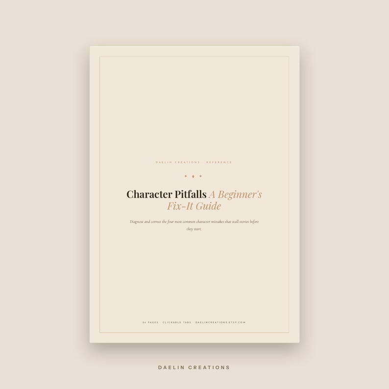 Character Pitfalls Fix-It Guide — Passive Protagonists, Flat Villains & More | Fiction Writing Reference PDF image 3
