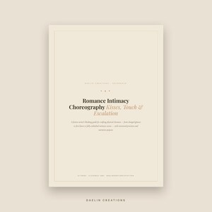 Romance Intimacy Choreography — Writer's Reference Guide | Kisses Touch & Escalation | Fiction Craft | Daelin Creations image 3