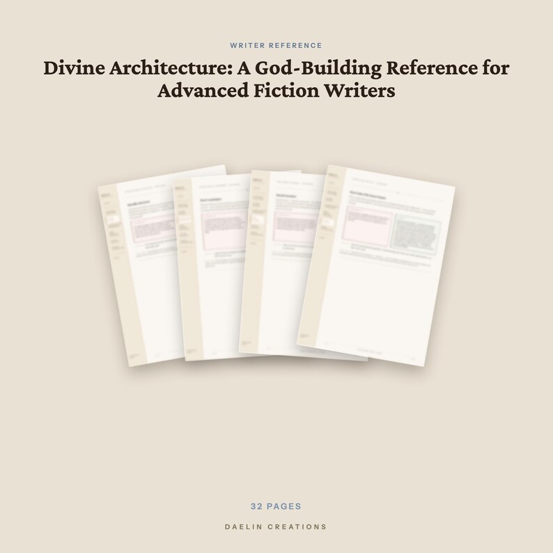 God-Building Reference Guide for Fiction Writers — Divine Pantheons, Theology & World Mythology Craft PDF image 5