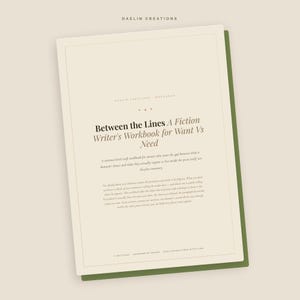 Cuaderno de trabajo para escribir ficción: Deseo vs. Necesidad / Indicaciones imprimibles para motivar a los personajes (para novelistas) / Ejercicios de escritura de historias (PDF) imagen 3