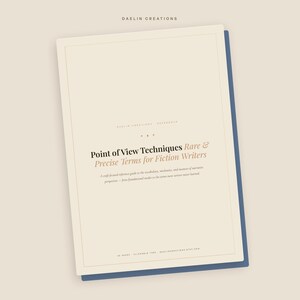 Guide de référence des techniques de point de vue pour les auteurs de fiction — Termes rares, règles d'écriture et exemples (PDF imprimable) image 3
