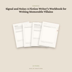 Signal and Noise| Workbook for Writing Memorable Villains | Printable PDF | GoodNotes image 2