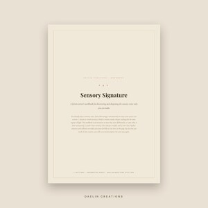 Sensory Signature | Fiction Writing Workbook PDF | Sensory Description Craft Exercises | Goodnotes PDF image 3