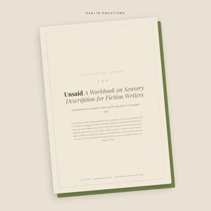 Unsaid — Werkboek voor zintuiglijke beschrijvingen voor schrijvers van duistere romantische fictie | Printbare PDF | Atmosphere & Dread Craft afbeelding 3
