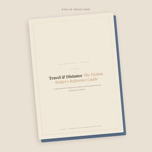 Travel and Distance Writer's Reference Guide — Fiction Craft Printable for World-Building & Scene Pacing image 4