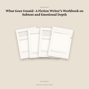 Subtexto y profundidad emocional / Cuaderno de trabajo para escritores de ficción / Cuaderno de técnicas de escritura / Planificador de novelas / PDF de Goodnotes imagen 4